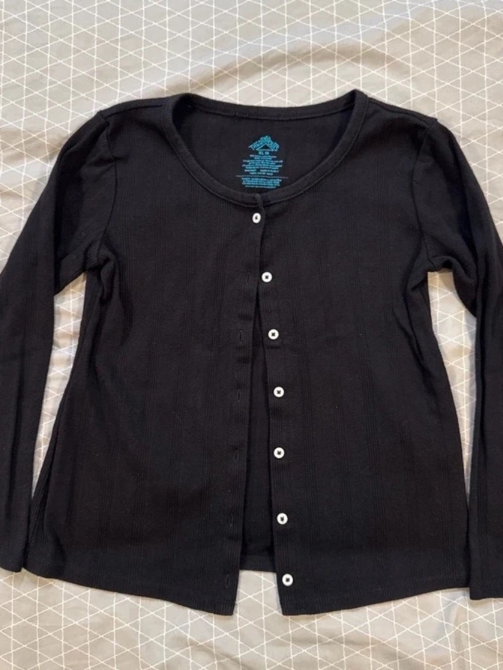 Black long sleeve top